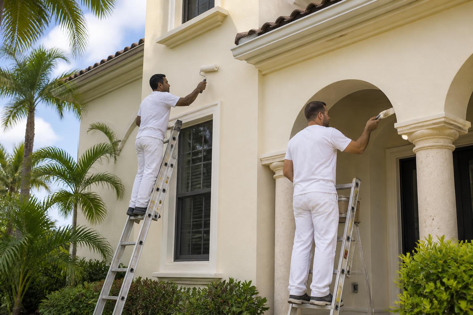 Exterior repaint on a Gainesville, FL home by Fix & Finish Pro Services
